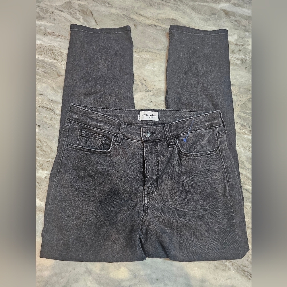 Crown & Ivy Black Straight Leg Jeans 10
